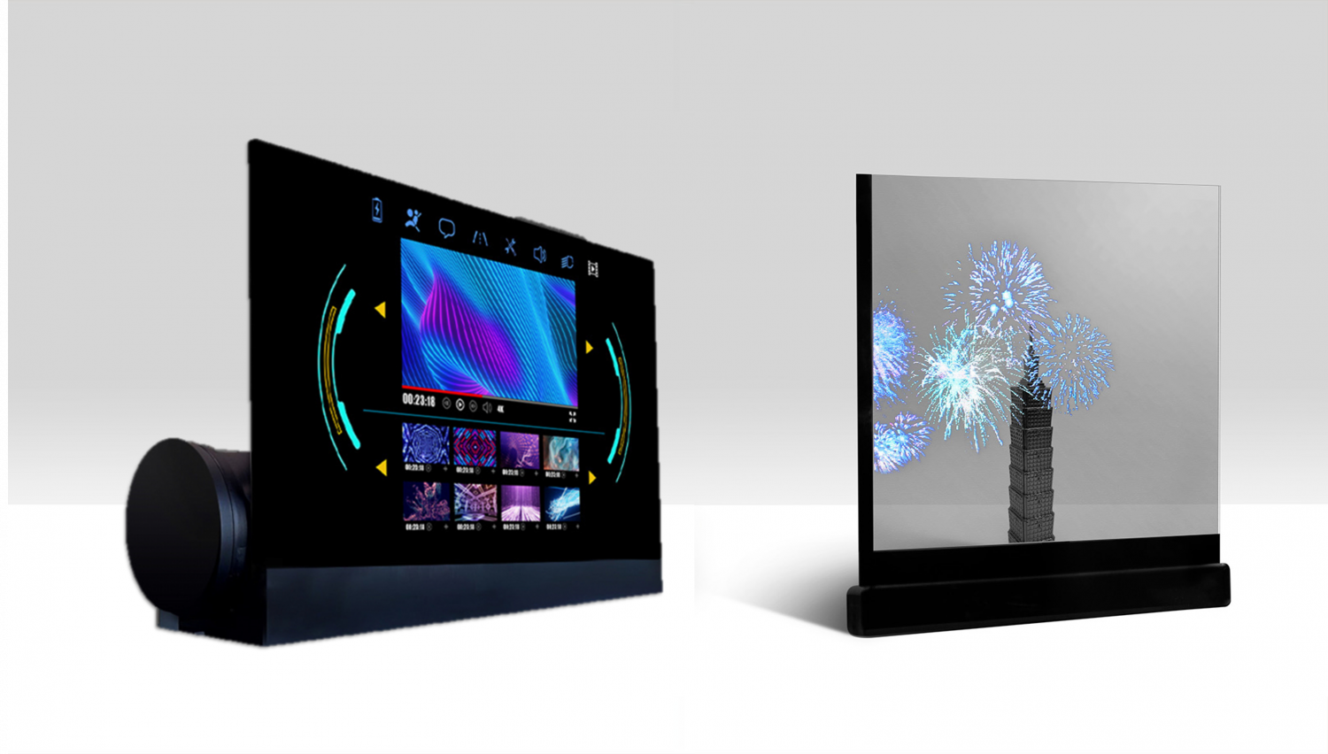 可卷式、折迭性、高透明